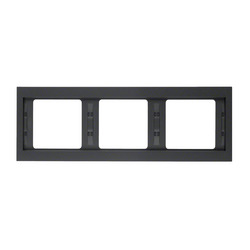 Рамка 3-місна Berker K1 Антрацит 13737006 Hager - зображення 1