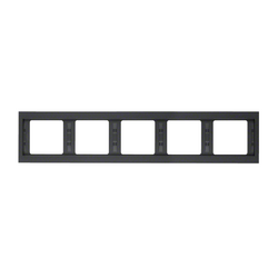 Рамка 5-місна Berker K1 Антрацит горизонтальна 13937006 Hager - зображення 1