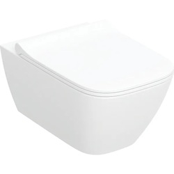 Унітаз підвісний з кришкою Smyle Square Rimfree 500.685.01.1 Geberit - зображення 1