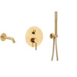 Змішувач для ванни Moza Gold brushed 5039-401-31 KFA ARMATURA - зображення 1