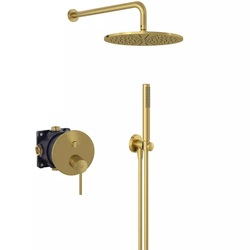 Душова система 7 в 1 Bozz золото брашоване 38658N076 Kludi - зображення 1