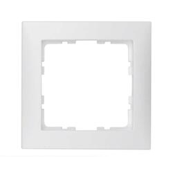 Рамка 1-місна Berker Matt S1 Полярно-Білий 10119909 Hager - зображення 1