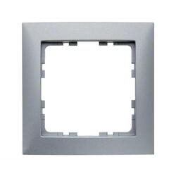 Рамка 1-місна Berker S1 Алюміній 10119939 Hager - зображення 1