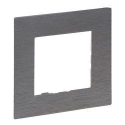 Рамка 1-местная Niloe Step Фактурная Сталь 863991 Legrand - зображення 1