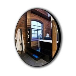 Дзеркало Inox R Black 1000x1000 LED Juergen Mirror - зображення 1