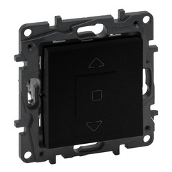 Вимикач жалюзі 3-позиційний 6А 250В Niloe Step Чорний 863544 Legrand - зображення 1