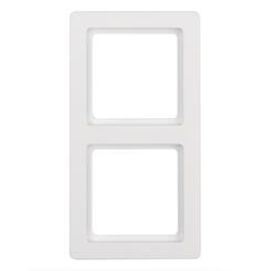 Рамка 2-місна Berker Q1 Полярно-Білий 10126089 Hager - зображення 1