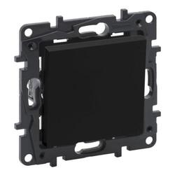 Переключатель 1-клавишный 10А автоматические клеммы Niloe Step Черный 863506 Legrand - зображення 1