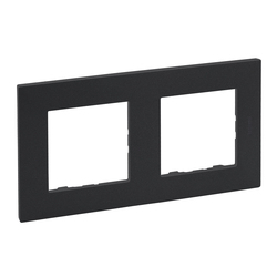 Рамка 2-местная Niloe Step Антрацит 863792 Legrand - зображення 1