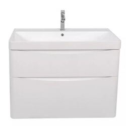 Шафка з умивальником Amerina 75 White Gloss Аква Родос - зображення 1