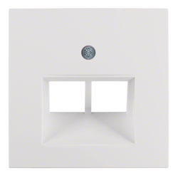 Накладка розетки UAE-E-Dat Berker matt S1 Полярно-белый 14091909 Hager - зображення 1