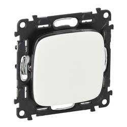 Переключатель 1-клавишный 10АХ автоматические клеммы Valena Allure Белый 752706 Legrand - зображення 1