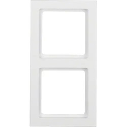 Рамка 2-місна полярна білизна Berker 10126099 Hager - зображення 1