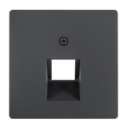 Накладка розетки UAE Berker Антрацит 14076086 Hager - зображення 1