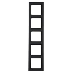 Рамка 5-местная Berker Q3 Антрацит 10156096 Hager - зображення 1