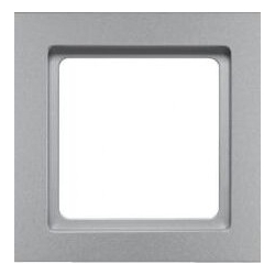Рамка 1-місна Berker Q3 Алюміній 10116094 Hager - зображення 1