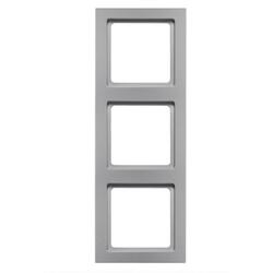 Рамка 3-місна Berker Q3 Алюміній 10136094 Hager - зображення 1