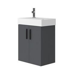 Шафка з умивальником Manhattan Mh-55 сірий Juventa - зображення 1