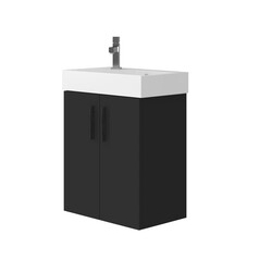 Шафка з умивальником Manhattan Mh-55 чорний Juventa - зображення 1