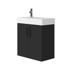 Шафка з умивальником Manhattan Mh-65 чорний Juventa - зображення 1