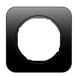 Рамка 1-місна Berker R1 Чорний 10112145 Hager - зображення 1