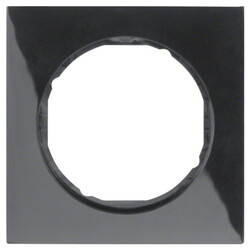 Рамка 1-місна Berker R3 Чорний 10112245 Hager - зображення 1