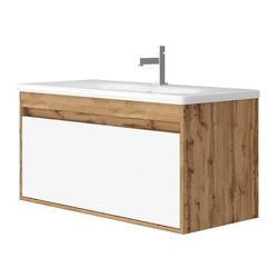 Шафка з умивальником Malta Mlt-100 дуб вотан Juventa - зображення 1