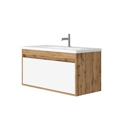 Шафка з умивальником Malta Mlt-100 дуб вотан Juventa - зображення 1