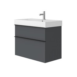 Шафка з умивальником Manhattan Mh-85 сірий Juventa - зображення 1