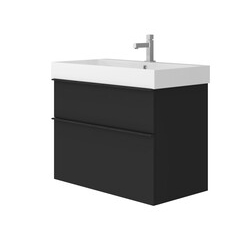 Шафка з умивальником Manhattan Mh-85 чорний Juventa - зображення 1