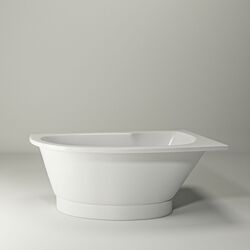 Ванна EDEN R 170x100 White StudioStone - зображення 1