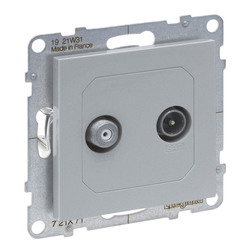 Розетка TV-Sat звезда на 2 кабеля Suno 721371 Legrand - зображення 1