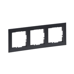 Рамка 3-местная Suno Графит 721553 Legrand - зображення 1