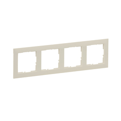 Рамка 4-местная Suno Слоновая кость 721584 Legrand - зображення 1