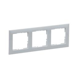 Рамка 3-местная Suno Алюминий 721513 Legrand - зображення 1