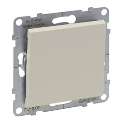 Переключатель 1-клавишный перекрестный 10А винтовые клеммы Suno Слоновая кость 721207 Legrand - зображення 1