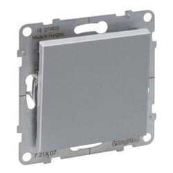 Переключатель 1-клавишный перекрестный 10А винтовые клеммы Suno Алюминий 721307 Legrand - зображення 1