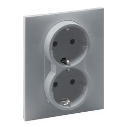 Розетка силовая 2х2К+С 16А 250В автоматические клеммы Suno 721326 Legrand - зображення 1