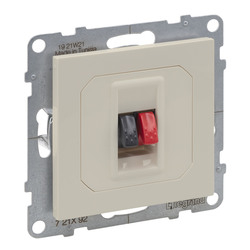 Розетка аудио для колонок Suno Слоновая кость 721292 Legrand - зображення 1