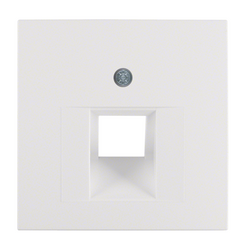 Накладка розетки UAE Berker matt S1 Полярно-Білий 14071909 Hager - зображення 1