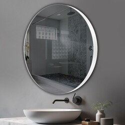 Дзеркало Inox R White + options 800х800 Juergen Mirror - зображення 1