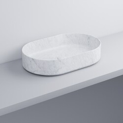 Умивальник Shui Comfort Carrara Statuario SHCOLAO60CS CIELO - зображення 1