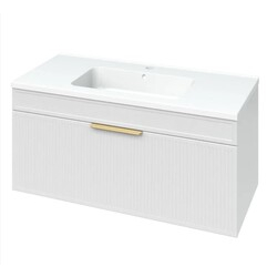 Шафка з умивальником Родео 100 Адель білий Mirater - зображення 1