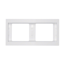 Рамка 2-місна Berker K1 Полярно-Білий горизонтальна 13637009 Hager - зображення 1