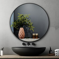 Дзеркало Inox R Black + options 800x800 Juergen Mirror - зображення 1