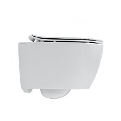 Унітаз підвісний Moon White Gloss з кришкою soft-close 5520CL+10050A+5535B SCARABEO - зображення 1