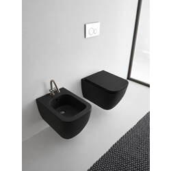 Комплект Унітаз підвісний з кришкою soft-close + Біде Teorema 2.0 Ardesia 5126CL49+10050A+8305B49+512749 SCARABEO - зображення 1