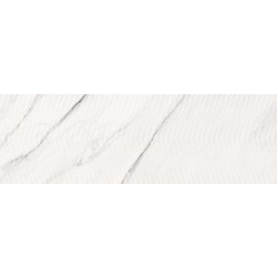 Плитка настенная Carrara Chic White Chevron Structure Glossy 290×890x11 Opoczno - зображення 1