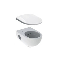 Комплект унитаз подвесной с крышкой soft-close Selnova 501.545.01.1+500.335.01.1 Geberit - зображення 1