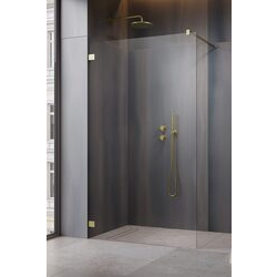 Душова стінка Essenza Pro Brushed Gold Walk-in 110x200 RADAWAY - зображення 1